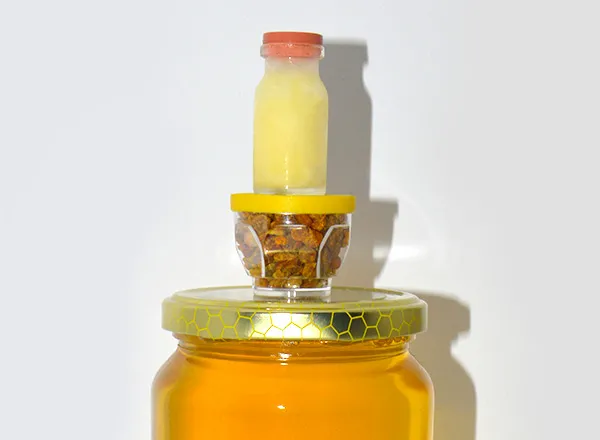 Matični mleč , Bagremov med i perga - Sastojci mešavine